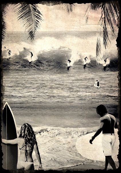 California Surfing by Mad Dog Art