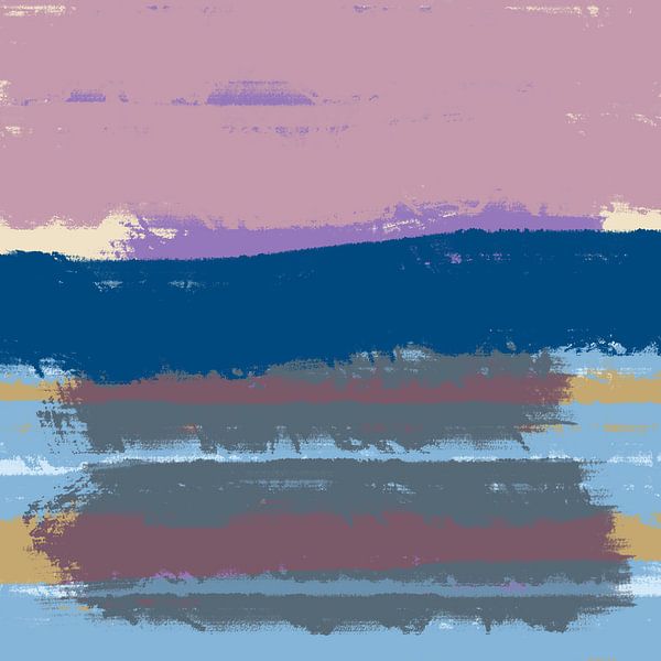 Pays de rêve. Pastels lumineux. Nouveau départ, paysage coloré 1_4 par Dina Dankers