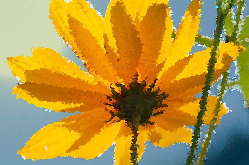 Blüte einer Topinambur von Leopold Brix