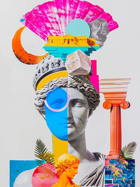Greek statue collage by haroulita