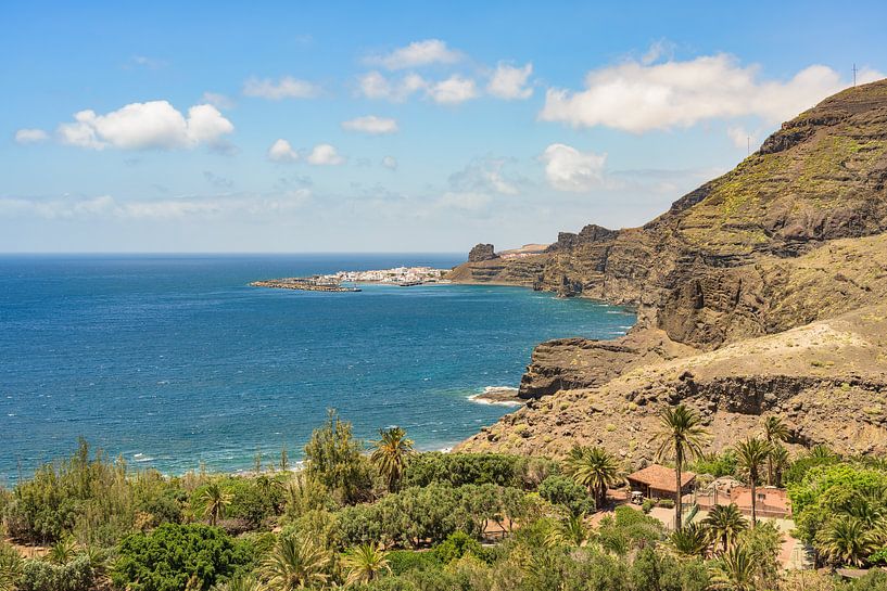 Blick nach Puerto de las Nieves auf Gran Canaria von Michael Valjak
