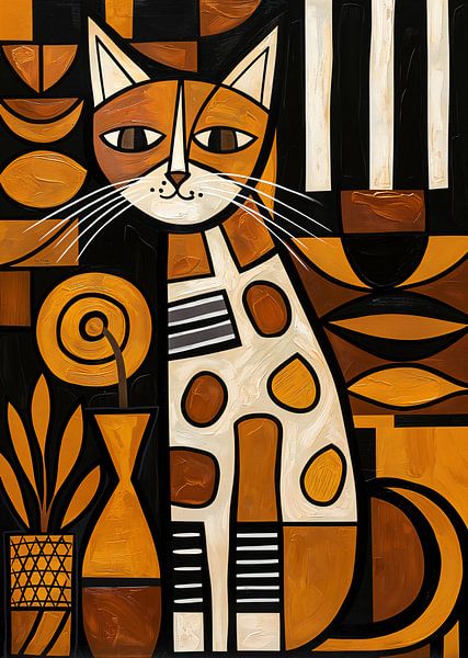 Katze Abstrakt von Jacky