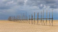 Old boat landing stage to Texel.