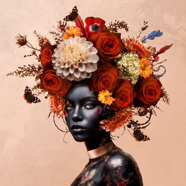 Frauenporträt Royal Copper von Sander van Laar