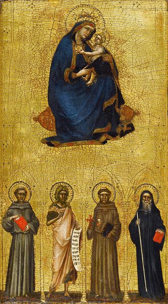 Guariento di Arpo, Madonna and child with saints - 1360 by Atelier Liesjes