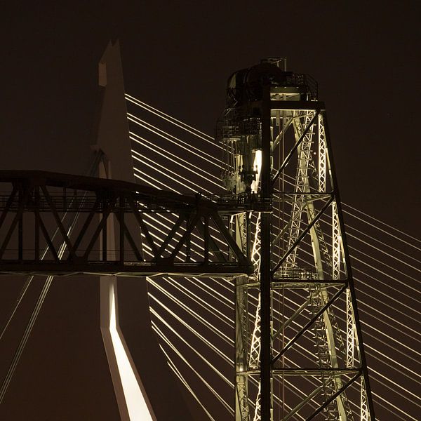 De Hef &amp; Erasmusbrug by Night par 24 liquidmedia