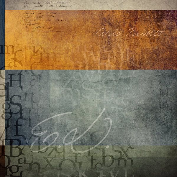 Buchstaben in Distressed-Optik 3 - Wild Nights von Western Exposure