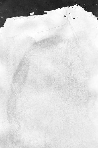 Minimalistische Landschaft Schwarz und Weiß 01 von amini54 