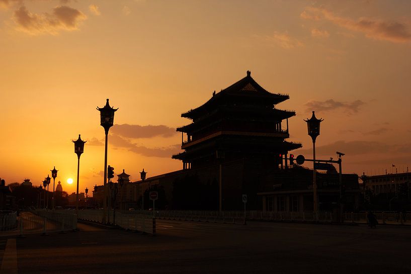 Sundown on Tiananmen Square by Jolene van den Berg