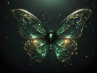 Elegant in Green | Butterfly