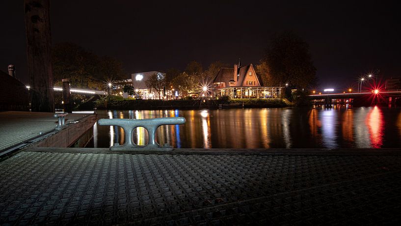 Jetée pour bateaux au centre de Zwolle, Overijssel par Fotografiecor .nl