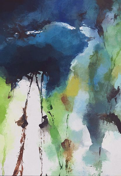 Abstract Flowers by Angel Estevez