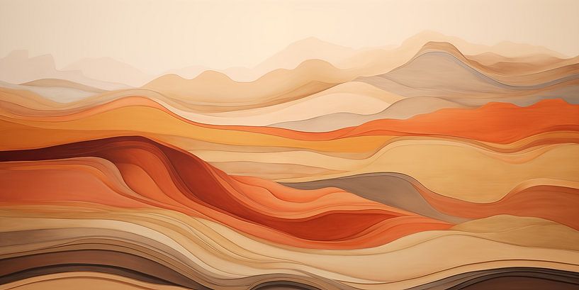 Abstract landschap van Bert Nijholt