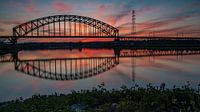 Abendrot bei Spoorbrug Oosterbeek
