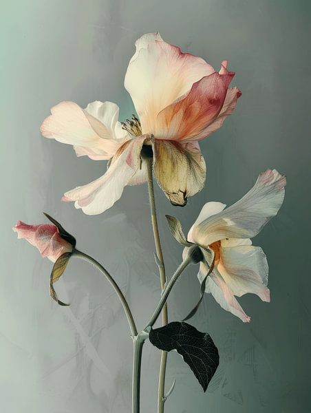 Blumen in Pastellfarben von Japandi Art Studio