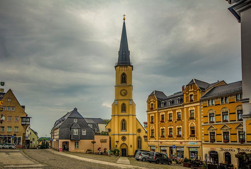 Landschaft im Erzgebirge  Stollberg von Johnny Flash
