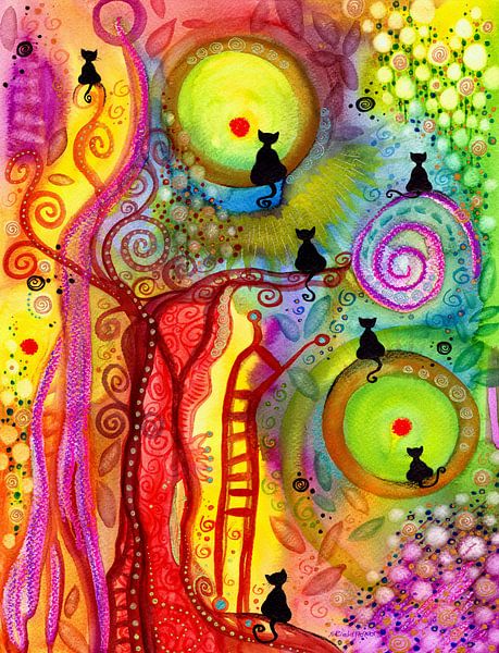 The Lovely Seven by Sandra Riedel ( SaRidie-arts)