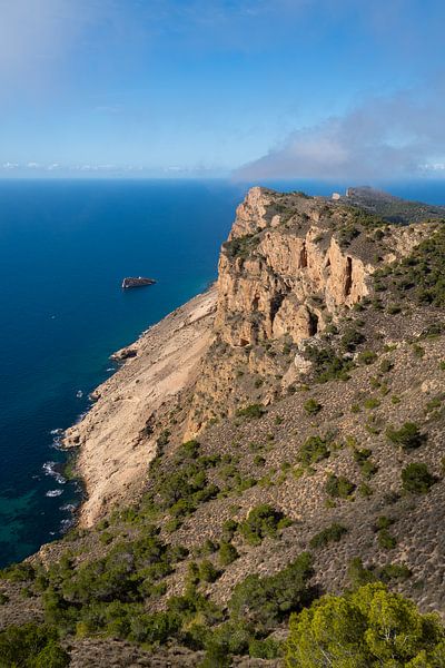Coastal landscape on the Mediterranean, Sierra Helada by Adriana Mueller