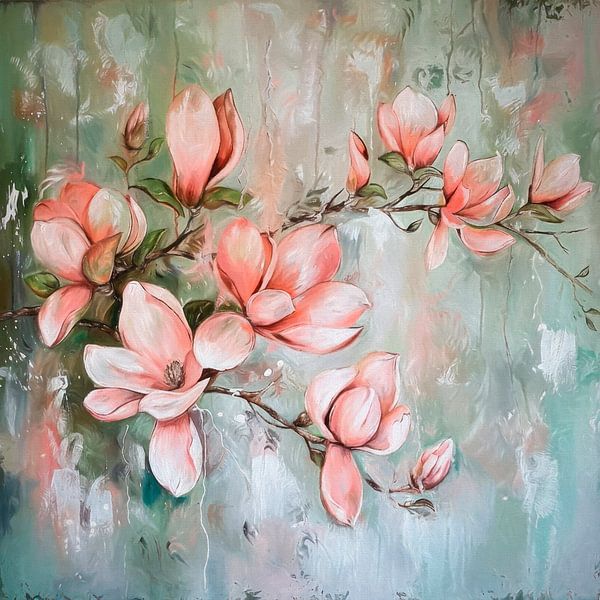 Magnolia blossoms by Jutta Maria Pusl
