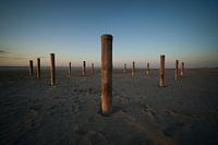 Bâtons sur la plage