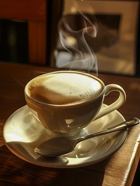 eine Tasse Kaffee oder Cappuccino trinken von Egon Zitter