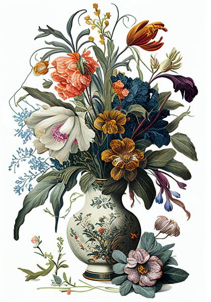 Klassischer Blumenstrauß in holländischer Tradition Blumen 2 von Ariadna de Raadt-Goldberg