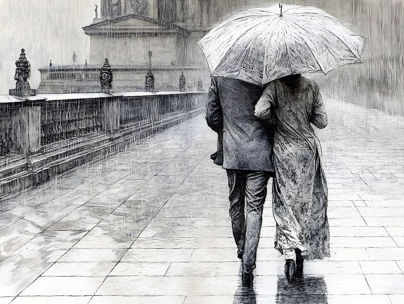 Gemeinsam dem Wetter trotzdend. von Heike Hultsch