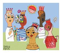 Reine de sa propre vie, imprimé coloré et féministe