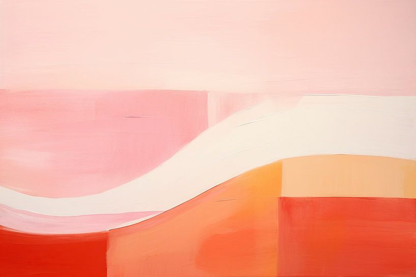 Salmon pink by Abstract Painting