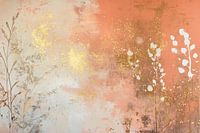 Abstracte takken en gouden details