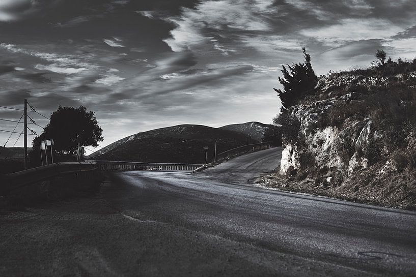 Offene Straße auf Kefalonia, Griechenland von Jason King