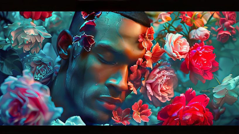 Flowerpower Fantasy mit Mann von Egon Zitter