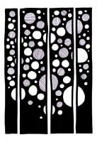 Retro 4 Frames Dots Vertikal