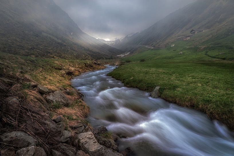 Cours d'eau du glacier de Hochsolden par Mario Calma