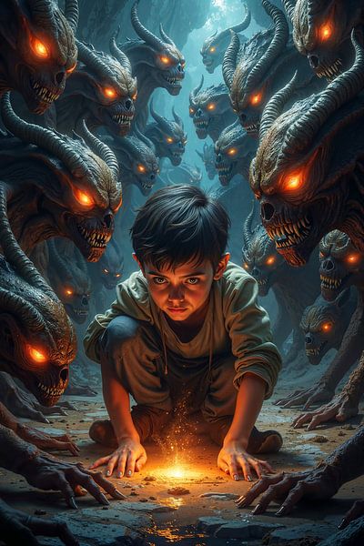 CHILD OF FIRE: Der Junge von Dämonen umringt von INFERAURUM