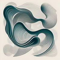 Abstract wave motion swirls and wavy lines 3