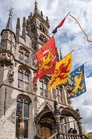 Festliches altes Rathaus von Gouda in den Niederlanden