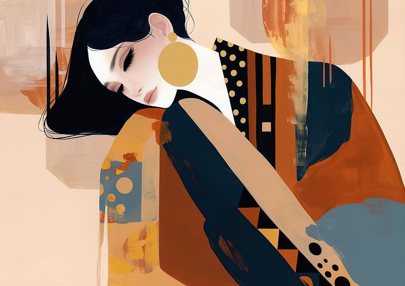 Women's portrait | Dreamy Solace by Wonderful Art