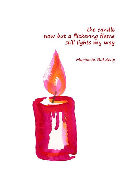 The candle haiku by Karen Kaspar