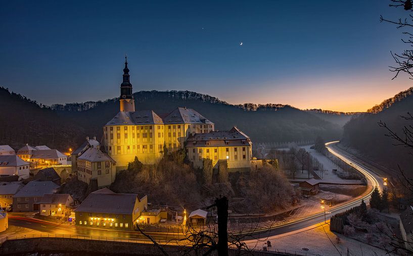 Weesenstein Castle at night by Sergej Nickel