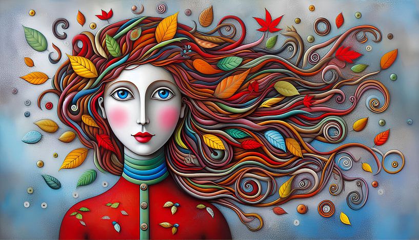 Fille d'automne par Caroline Lichthart