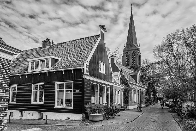 Nieuwendammerdijk Amsterdam (black and white) by Jeroen de Jongh Photography