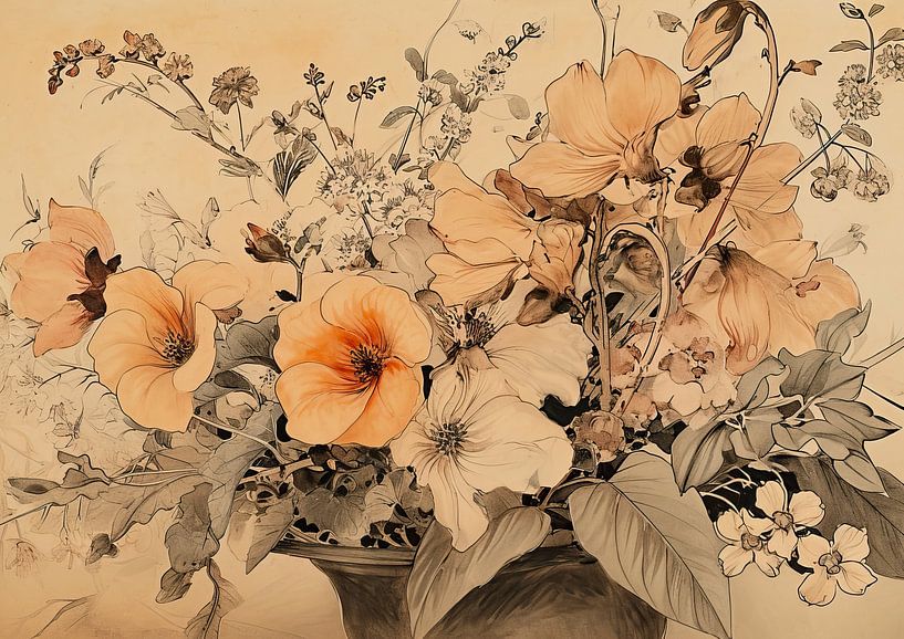 Botanische Kunst von Blickfänger Gemälde