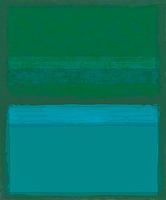 Abstrakte Malerei in Grüntönen