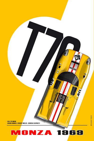 Lola T70 Bongrip, Monza 1969 von Theodor Decker