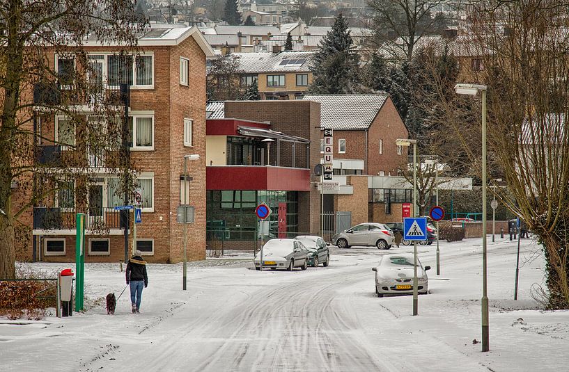Dr, Ottenstraat Simpelveld in de sneeuw von John Kreukniet