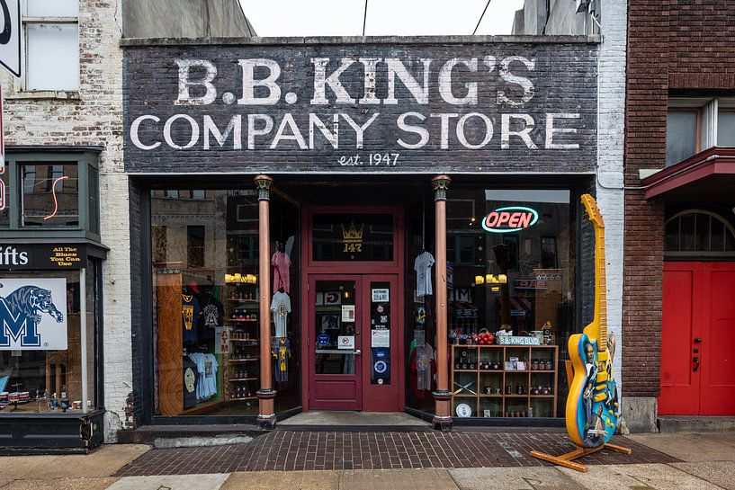 BB King company store in Memphis Tennessee by Eric van Nieuwland