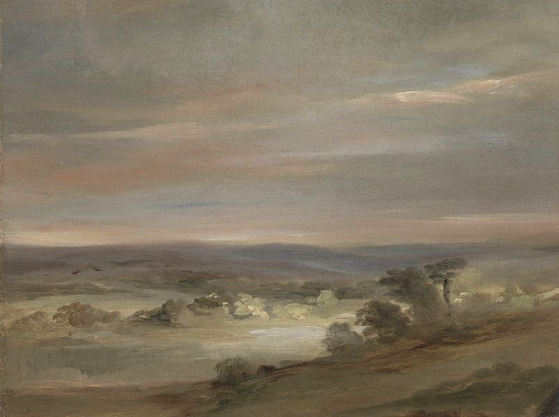 Ein Blick auf Hampstead Heath, früher Morgen, John Constable von Meisterhafte Meister