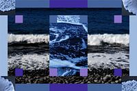 An der Grenze zwischen Meer und Sand.