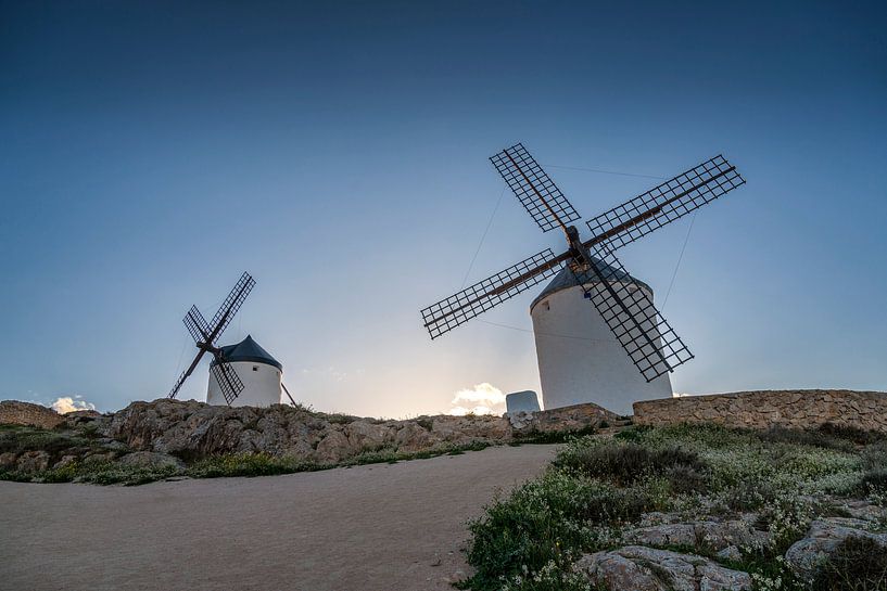 Don Quixote windmills landscape in Spain. by Carlos Charlez